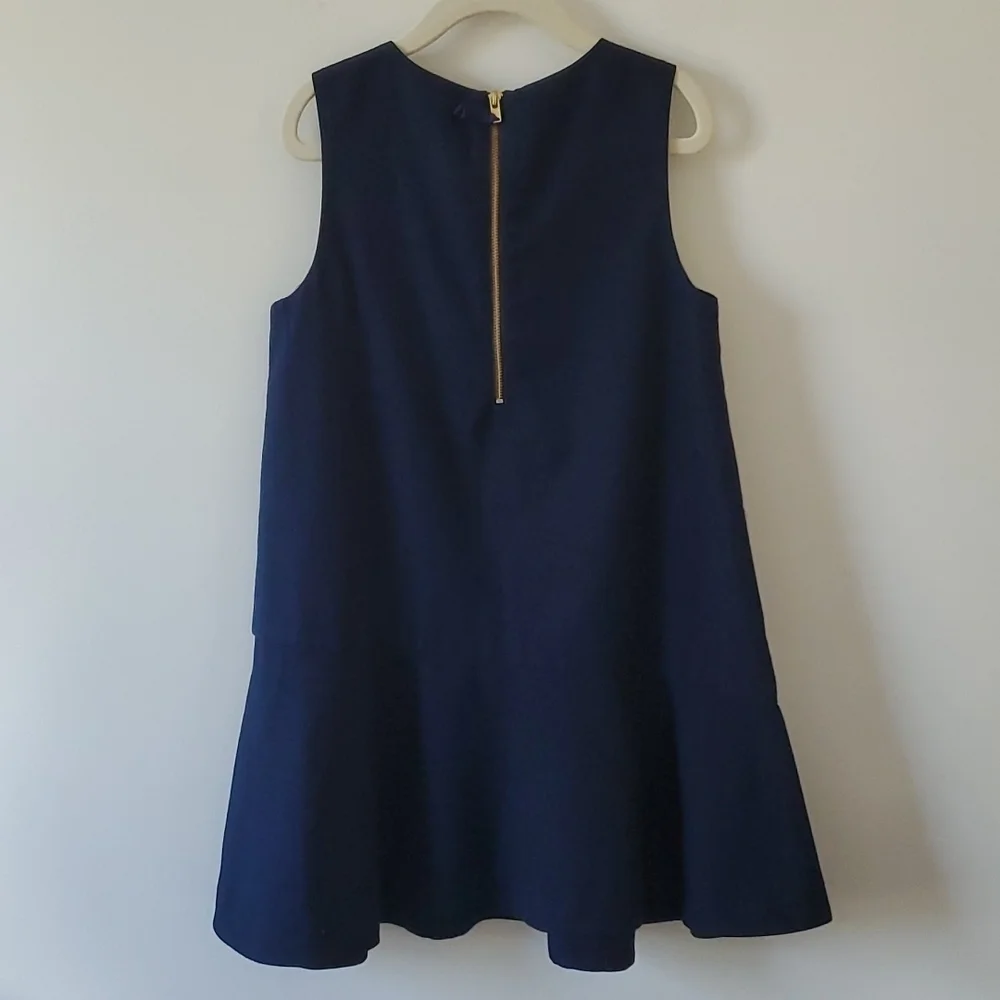 Crewcuts Navy Blue Ruffle Dress sz 6
